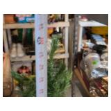 Lot of 2 Artificial Christmas Trees with Stand and Lights