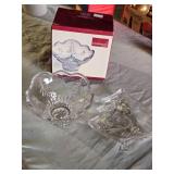 Celebrations by Mikasa Crystal Bowl and Tree-Shaped Dish