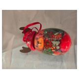 Christmas Ornaments including Handcrafted Glass Snowman, Penguin Couple, Santa Figures, and Decorative Balls