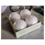 Danish Iron Candle Holder with Boxed Ball Candles