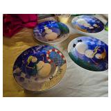 Snowman Christmas Plates and Holiday Decorations