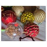 Lot of Christmas Tree Ornaments and Accessories
