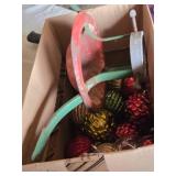 Lot of Christmas Tree Ornaments and Accessories