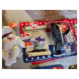 Ty Beanie Babies including Britannia, Erin, Glory, Maple, Lefty, and Righty Collectors Set