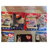 Ty Beanie Babies including Britannia, Erin, Glory, Maple, Lefty, and Righty Collectors Set