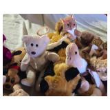 Lot of TY Beanie Babies Stuffed Animals