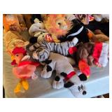 Lot of TY Beanie Babies Stuffed Animals