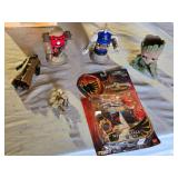 Power Rangers Mystic Cycle Blasters, Groot Planter, and Action Figures Lot including Robot Toys and Collectibles