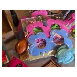 Glow in the Dark Beads, Gnarly Teeth, Angry Birds Plush Toys, and Assorted Craft Supplies