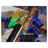 Denim Handbag with Rainbow Strap, Doll Outfit, and Assorted Toys