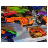 Denim Handbag with Rainbow Strap, Doll Outfit, and Assorted Toys