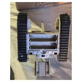 Assorted Toy Vehicles and Accessories Lot including Monster Trucks, Cars, and Tank