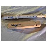 Wooden Whistle and Plastic Recorder