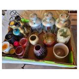 Assorted Candles and Holders, Lanterns, and Decorative Items