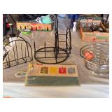 Kikkerland Country Cutting Mats, Metal Basket, and Wire Racks