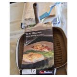 Nordic Ware Double Backsplash Griddle, Microwave Bacon/Meat Rack, and Crofton 11-Inch Grill Pan