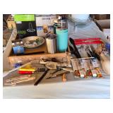 Kitchen and Homeware Lot including Living Solutions Chicken Roaster, Master Forge Chicken Roaster Set, and Various Utensils