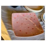 Assorted Dinnerware and Kitchen Items including Le Menu Plates, Glasses, and Accessories