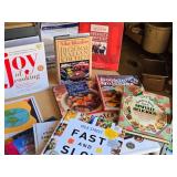 Collection of Cookbooks including "Joy of Cooking", "Taste of Home Cookbook", "The New Woman