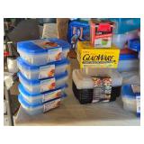 Huge Lot of Assorted Food Storage Containers including GladWare, SureFresh, and Betty Crocker Containers