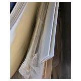 Giant Lot of Assorted Art and Framing Supplies including Dry Erase Boards, Mat Boards, and Sculpted Foam Speaker Grille