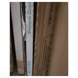 Giant Lot of Assorted Art and Framing Supplies including Dry Erase Boards, Mat Boards, and Sculpted Foam Speaker Grille