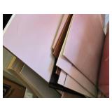 Giant Lot of Assorted Art and Framing Supplies including Dry Erase Boards, Mat Boards, and Sculpted Foam Speaker Grille