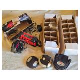 Ambient Weather NOAA Radio, Sharp Clock Radio, and Light Bulbs with Accessories