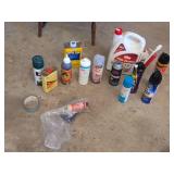 Lot of Household Chemical Products including Ortho Home Defense Insect Killer, Klean Strip Brush Cleaner, and Krylon Clear Varnish