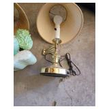 Rocking Horse Lamp and Brass Table Lamp Pair