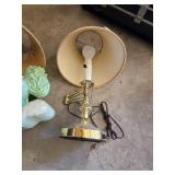 Rocking Horse Lamp and Brass Table Lamp Pair