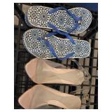 Nike Shoes and Assorted Footwear, Including Sandals and Heels Ranging in Size 6.5 - 8