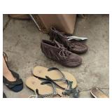 Lot of Shoes and Belts Including Various Styles and Brands Various Sizes
