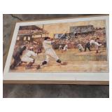 Baseball Artwork with Frame - Frame Corner Separating