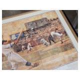 Baseball Artwork with Frame - Frame Corner Separating