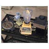 Vintage Osterizer Galaxie Cycle Blend Blender, Hot Plate, and Meat Grinder