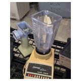 Vintage Osterizer Galaxie Cycle Blend Blender, Hot Plate, and Meat Grinder
