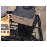 Vintage Osterizer Galaxie Cycle Blend Blender, Hot Plate, and Meat Grinder