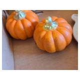 Decorative Ceramic Pumpkins and Figurines
