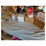 David Frykman Figurines and Avon Gift Collection Items including Snowman and Glassware