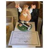 David Frykman Figurines and Avon Gift Collection Items including Snowman and Glassware