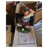 David Frykman Figurines and Avon Gift Collection Items including Snowman and Glassware