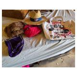 Twins Straw Hat, Mickey and Minnie Tote, Fur Mask