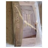 Window and Curtain Set including Window Scarf, Tailored Voile Panel, and Tailored Voile Scarf