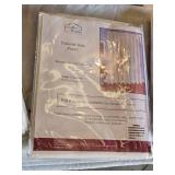 Window and Curtain Set including Window Scarf, Tailored Voile Panel, and Tailored Voile Scarf