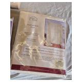 Window and Curtain Set including Window Scarf, Tailored Voile Panel, and Tailored Voile Scarf