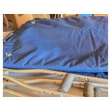 Rubbermaid Saf-T-Grip Shower Mat and Crutches with Blue Cushion