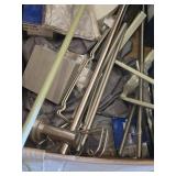 Plumbing and Home Improvement Items including Delta Faucet, Curtain Rods, and Shower Curtain - Conditions Untested