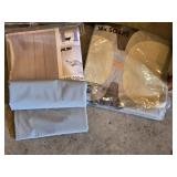 Plumbing and Home Improvement Items including Delta Faucet, Curtain Rods, and Shower Curtain - Conditions Untested