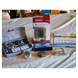 Medtronic CareLink Monitor, Omron Blood Pressure Monitor, Walking Style Pedometer, and Accessories - All Untested